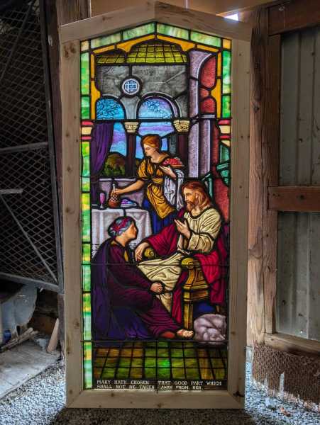 Antique-Church-Window-Jesus-Home-of-Martha-and-Mary