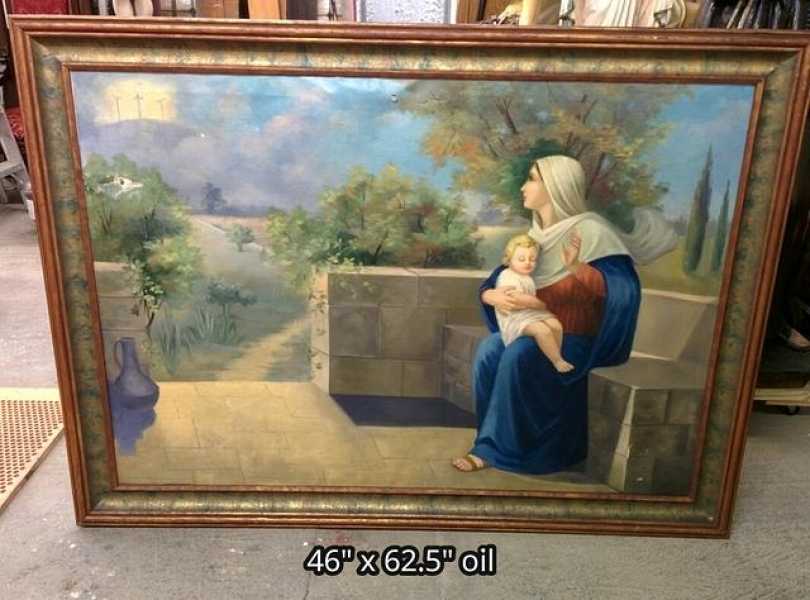 Used-Church-Christian-Oil-Painting-3