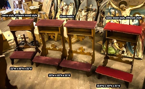 Kneelers / Prie-Dieu
